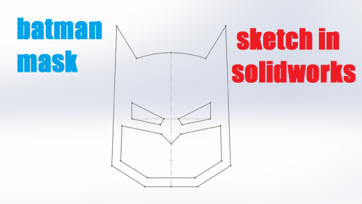 蝙蝠侠面具素描缩略图